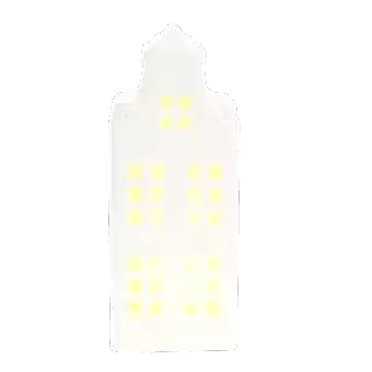 Matt ceramic LED light decoration - Large house