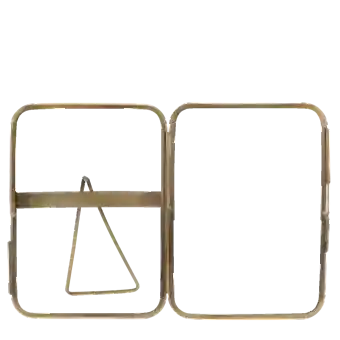 Rounded standing brass frame 13x18cm
