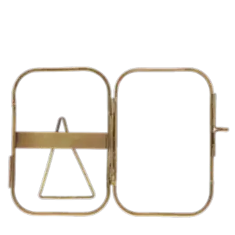 Rounded standing brass frame 10x15cm