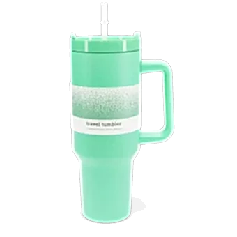 Travel tumbler with handle (1.2Ltr) - Mint green