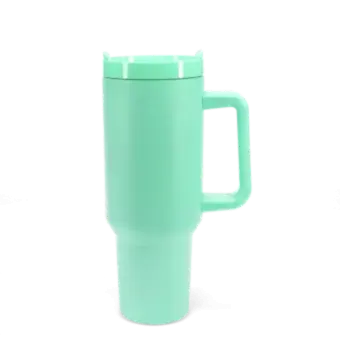 Travel tumbler with handle (1.2Ltr) - Mint green