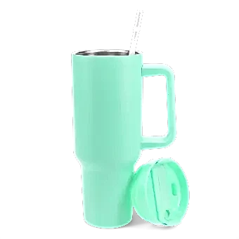 Travel tumbler with handle (1.2Ltr) - Mint green