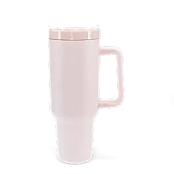 Travel tumbler with handle (1.2Ltr) - Light pink