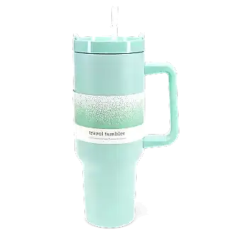 Travel tumbler with handle (1.2Ltr) - Eggshell blue