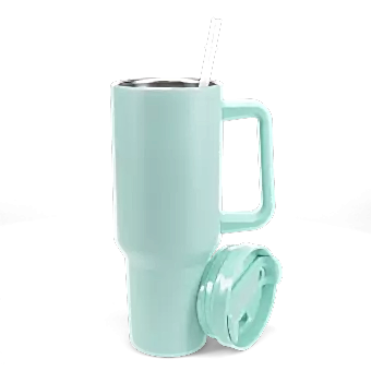 Travel tumbler with handle (1.2Ltr) - Eggshell blue