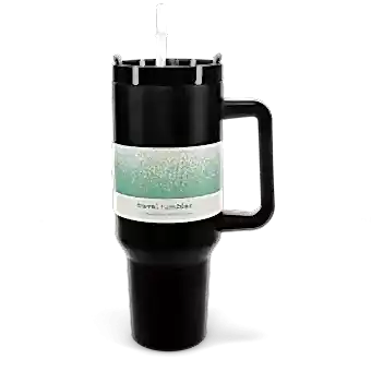 Travel tumbler with handle (1.2Ltr) - Black