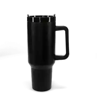 Travel tumbler with handle (1.2Ltr) - Black