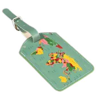 Luggage tag - World Map