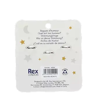 Mood rings (set of 3) - Heart, star & moon