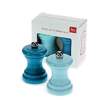 Travel salt & pepper mill set - Blue