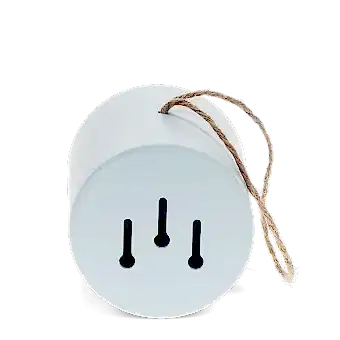 Round bamboo fibre birdhouse - Blue