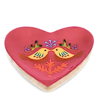 Birds heart trinket dish