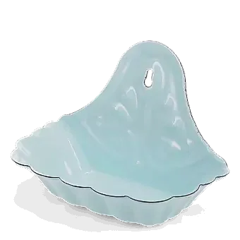 Wall-mounted enamel soap dish - Blue