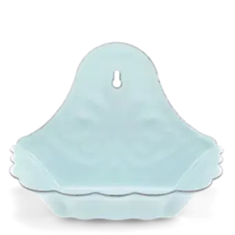 Wall-mounted enamel soap dish - Blue