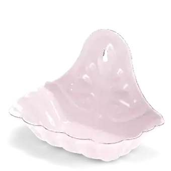 Wall-mounted enamel soap dish - Pink