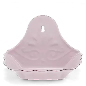 Wall-mounted enamel soap dish - Pink
