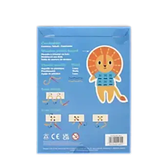 Learn to sew wooden hand-stitch set - Lion