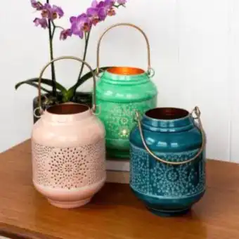 Enamel tealight lantern