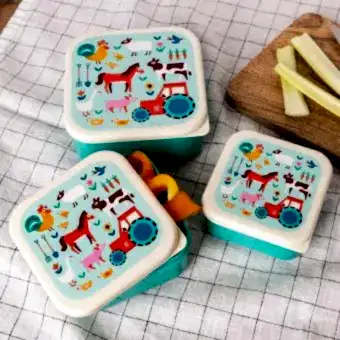 Snack boxes (set of 3) - Farmyard