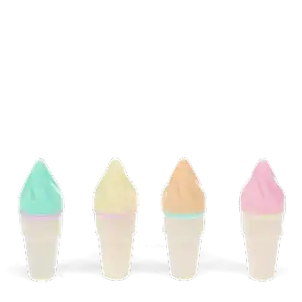 Mini highlighters (set of 4) - Ice cream