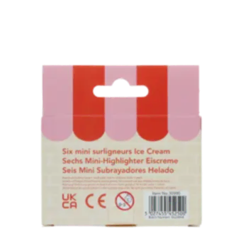 Mini highlighters (set of 4) - Ice cream