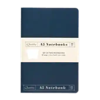 A5 notebooks (set of 2) - Orange & blue