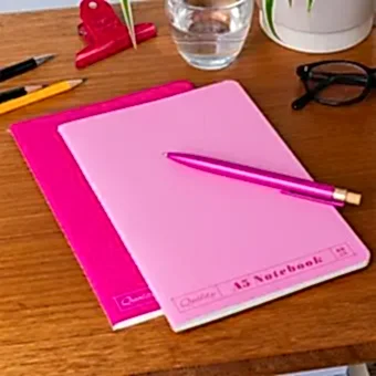A5 notebooks (set of 2) - Pinks