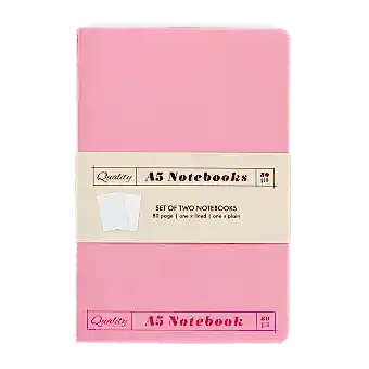 A5 notebooks (set of 2) - Pinks