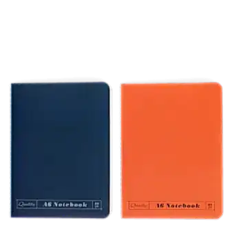 A6 notebooks (set of 2) - Orange & blue