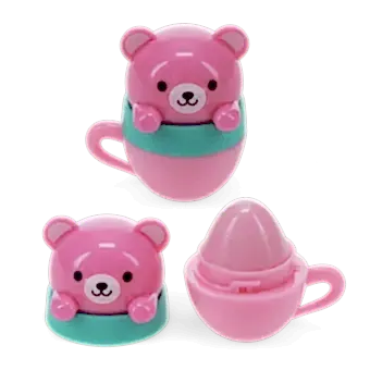 Mini berry scented lip balm (assorted) - Teacup animal friends