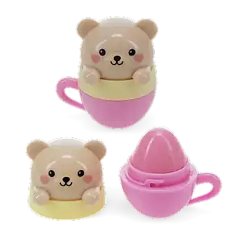Mini berry scented lip balm (assorted) - Teacup animal friends