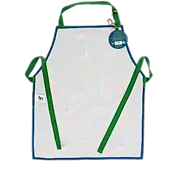 Wipeable cotton children's apron - Fairies in the Garden