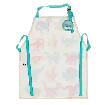 Wipeable cotton children's apron - Baby Dinos