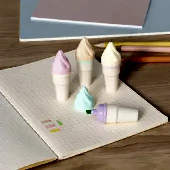 Mini highlighters (set of 4) - Ice cream