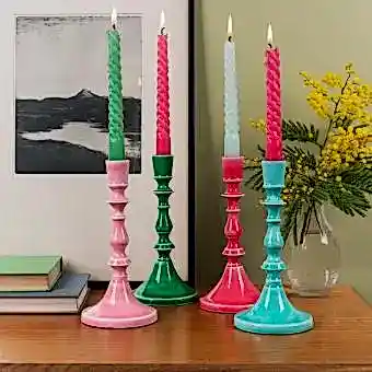 Enamel candlestick (19cm)