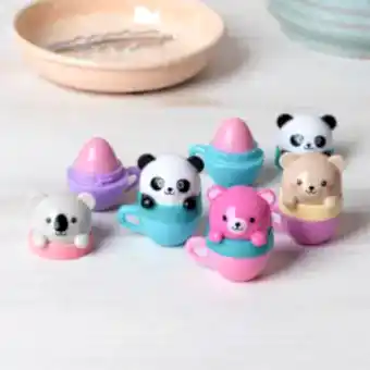 Mini berry scented lip balm (assorted) - Teacup animal friends