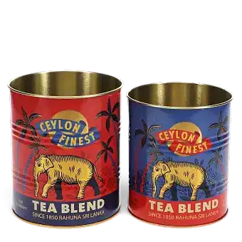 Medium storage tins (set of 2) - Ceylon Finest