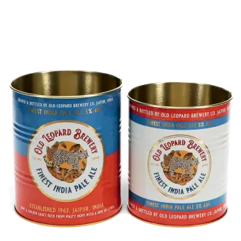 Medium storage tins (set of 2) - Old Leopard Brewery