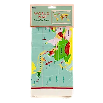 Tea towel - World Map