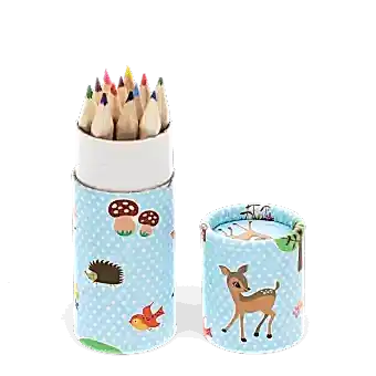 Tube of colouring pencils - Woodland Creatures