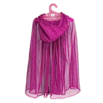 Children's glitter cape - Dark pink