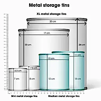 Storage tins (set of 2)