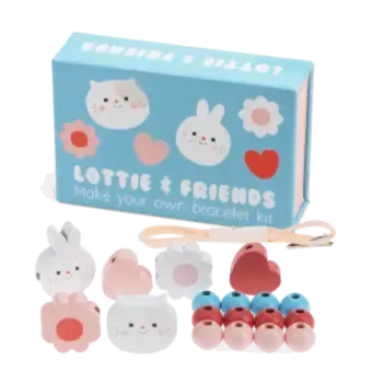Wooden bead bracelet kit - Lottie and Friends