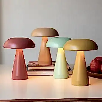 Dimmable mushroom touch lamp 