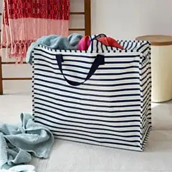 Jumbo storage bag - Nautical stripes
