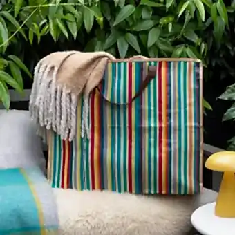 Jumbo storage bag - Retro 70s stripes