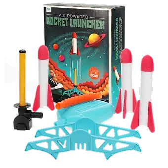 Air-powered rocket set