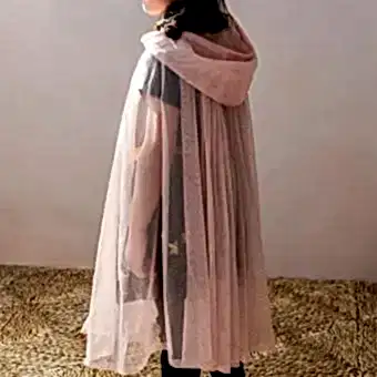 Children's glitter cape - Light pink