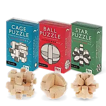 Mini wooden puzzles - Assorted