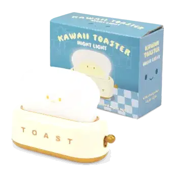 USB rechargeable dimmable night light - Kawaii Toaster